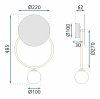 Wall Light Toolight APP923-1W G9 black / gold