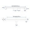 Linear drainage REA Neo Slim Mirror Gold Pro 50