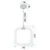 LED PENDANT LAMP TOOLIGHT LHJ056-CP1 20 WHITE, GOLD