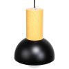 Pendant Lamp TOOLIGHT APP1083-1CP Black Brown E27 1-light point