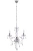 Chandelier Toolight 300752 Crystal Chrome 3-light points E14 60x60x58cm