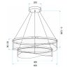 CEILING LAMP CHANDELIER REA G146-2CP GOLD