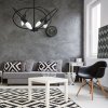Pendant Lamp TOOLIGHT APP1093-4C 4 Black 4-light points E14 60x60x36cm