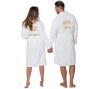 Bathrobe MEN King White collar S/M