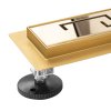 Linear drainage REA Greek Pro Mirror Gold 70