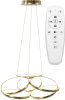 Pendant LED Lamp TOOLIGHT APP794-CP Modern Gold + remote control 3-light points 70W 54x54x26-89cm