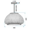 LAMP BOHO APP1649-1CP BEIGE