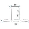 LED PENDANT LAMP TOOLIGHT LHJ028-CP 100 GOLD