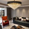 Chandelier Toolight APP1058-CP Gold Black Crystal E14 9-light points