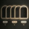 MIRROR REA DART BRUSH GOLD 60X100 LED