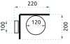Wall Light Toolight APP674-1W E27 gold