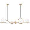 Pendant Lamp TOOLIGHT APP1023-5CP Gold 5-light points E27 12x100x20-110cm