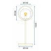 Floor Lamp Living Room Toolight APP927-1F Gold Balls 1-light point E27 25x150cm