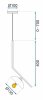 Pendant Lamp TOOLIGHT APP1086-1CP 1-light point G9 15x40-110cm