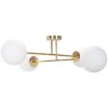 Ceiling Lamp Chandelier TOOLIGHT APP1248-4Cp Gold Metal Glass E27 4-light points