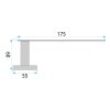 TOILET PAPER HOLDER REA 109 TIL CHROME