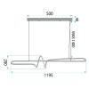 PENDANT CEILING LAMP TOOLIGHT LHJ038-CP GOLD