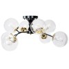 Chandelier Toolight APP1135-8C Black Gold Glass Balls E27 8-light points