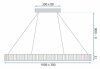CEILING LAMP CHANDELIER TOOLIGHT LED APP1508-CP BRUSH GOLD