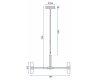 Pendant LED Lamp TOOLIGHT APP770-6C Modern + remote control 6-light points 120 W 70x70x92cm