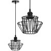 Pendant Lamp TOOLIGHT APP941-1CP KIT Black 36cm 1-light point E27 20x20x17-97cm