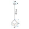 CRYSTAL LED PENDANT LAMP TOOLIGHT LHJ110-1CP 80 GOLDEN