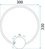 Wall LED Light Toolight APP1385-CW 13W gold