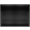 Built-in Stainless Steel Bathroom Shelf 30X45 Black Matt