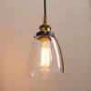 Pendant Lamp TOOLIGHT APP048-1CP GreenO D Black Transparent Metal Glass E27