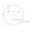 Mirror LED 90cm MMJ BRUSH COPPER