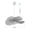 CEILING LAMP CHANDELIER TOOLIGHT BOHO APP1737-1CP 50CM