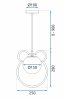 CEILING LAMP CHANDELIER TOOLIGHT G105-1W GOLD WHITE