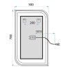 Mirror Rea Zone 70X50 Led Brush Rose Gold