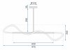 Pendant LED Lamp TOOLIGHT APP856 Black Metal Plastic 40W