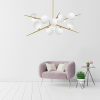 Pendant Lamp TOOLIGHT APP998-12CP Gold 12-light points G9 65x70x90cm