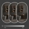 Bathroom LED Mirror REA EGG 50x90 cm