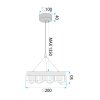 LED PENDANT LAMP TOOLIGHT LHJ097-CP 30 GOLD