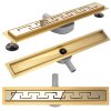 Linear drainage REA Greek Pro Mirror Gold 70