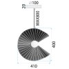 CEILING LAMP CHANDELIER TOOLIGHT APP1500-1CP BLACK GOLD