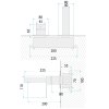CONCEALED WASHBASIN TAP REA ARLO BRUSH GOLD