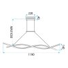 PENDANT CEILING LAMP TOOLIGHT LHJ020-CP BLACK