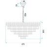 CEILING LAMP CHANDELIER TOOLIGHT G054-CP GOLD 50CM