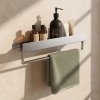 BATHROOM SHELF REA SF01-450 45CM BRUSH STEEL