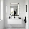 Mirror Rea Zone 80X60 Led Black