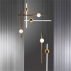 Pendant LED Lamp TOOLIGHT APP476-CP LONG White Gold 1-light point 12W 10x10x59-119cm