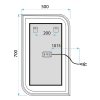 Mirror Rea Zone 70X50 Led Black