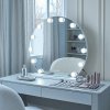 MIRROR REA HOLLYWOOD WHITE 50CM LED