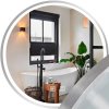 Mirror LED 60cm MMJ BRUSH SILVER