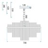 CEILING LAMP CHANDELIER TOOLIGHT APP1654-8CP GOLD 70CM