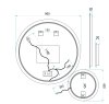 Mirror Rea R-9045 Led Transparent